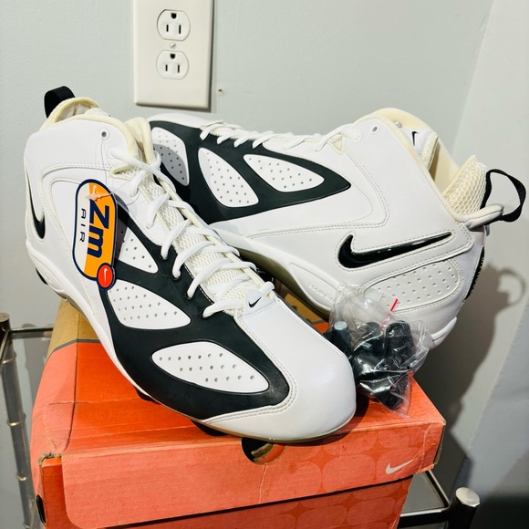 Nike Air Zoom Blade D Football Cleats White/Black Size 15 - Picture 1 of 11